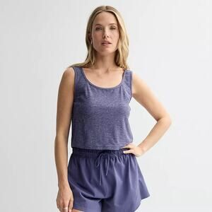 New NWT FLX Kurtis Blue Wander Easy Sleeveless Tank Top Women's Size Small